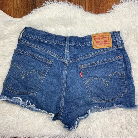 Levi's Pants - Levi’s 501 Raw Hem Button Fly Shorts Size 27